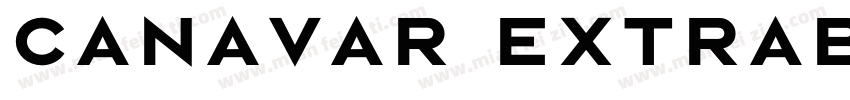 CANAVAR ExtraBold字体转换